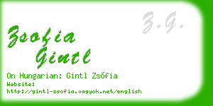 zsofia gintl business card